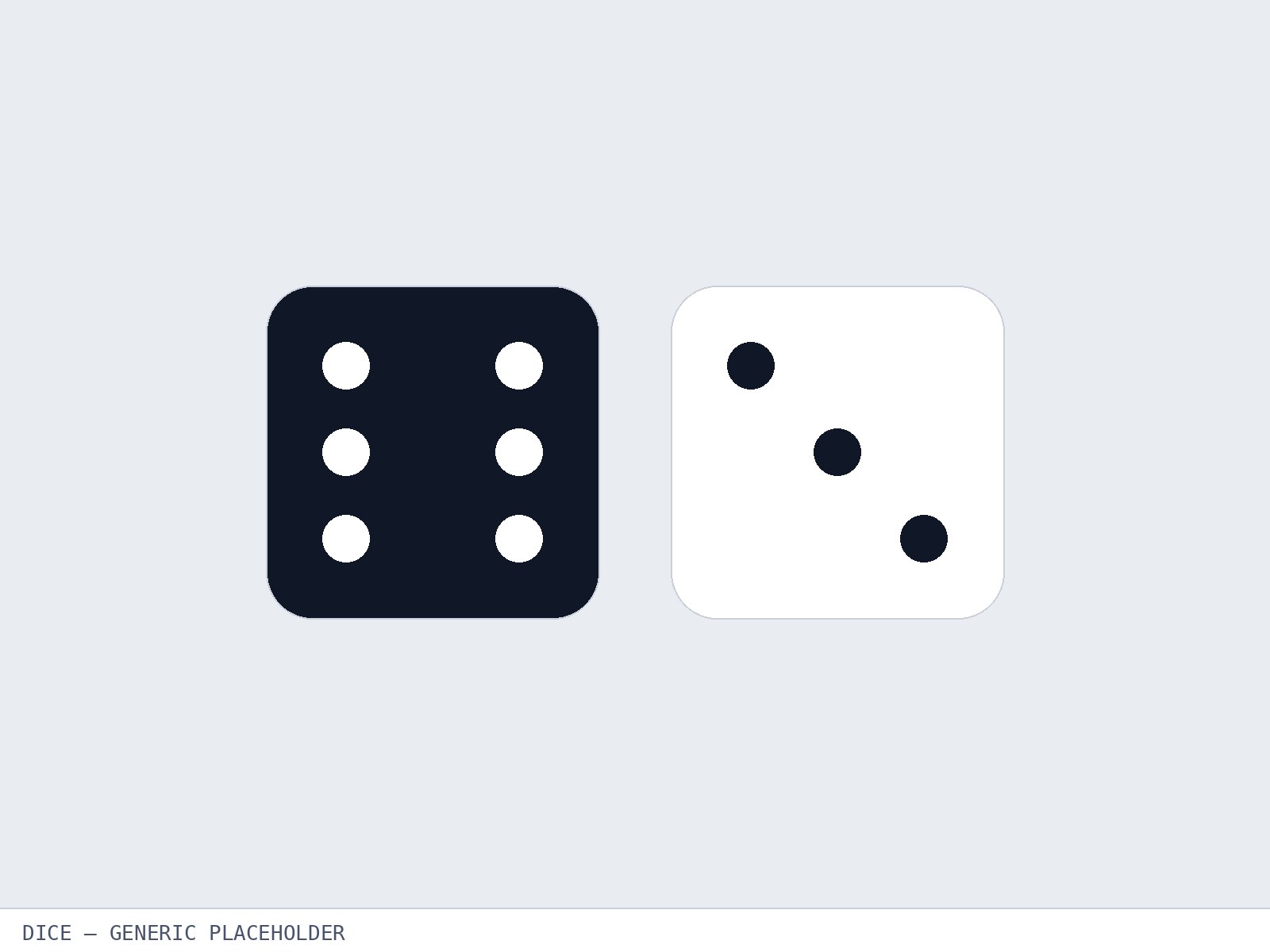 Ludox Black and Ludox White dice.